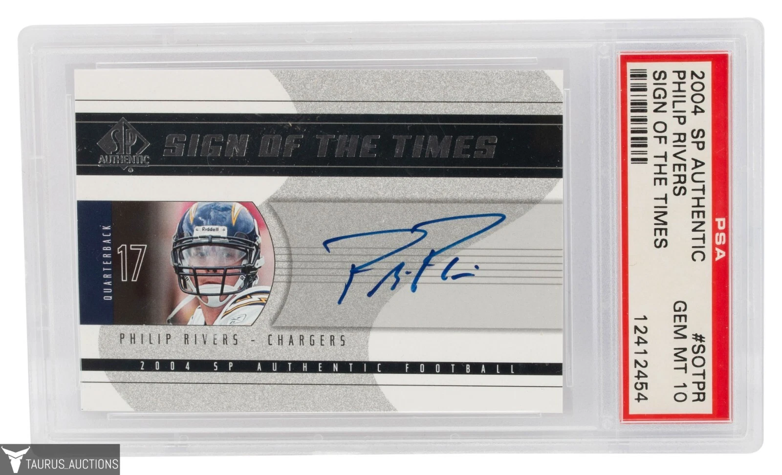 Philip Rivers SP Authentic Sign of the Times #SOTPR Base