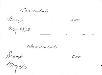 1873 CITY OF BALTIMORE several signed receipts for taxes, etc
