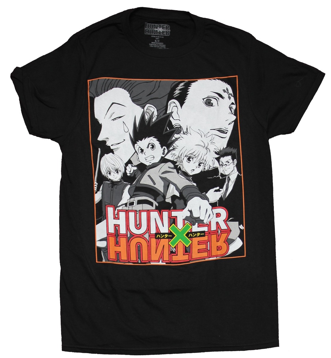 Hunter X Hunter Mens T-Shirt - Boxed Group Over Color Logo | eBay