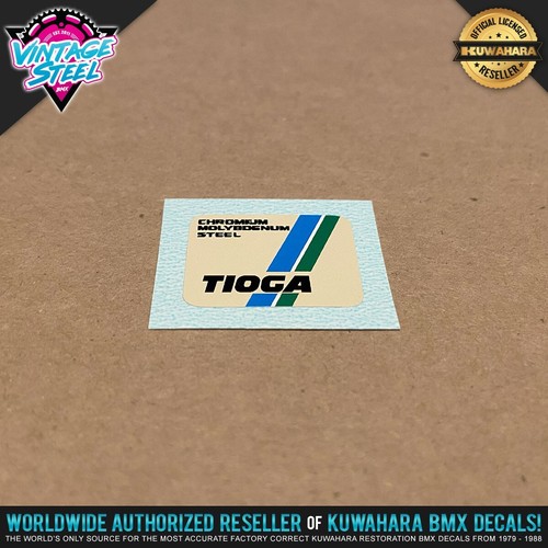 TIOGA Seat Post Decal Stickers Straight or Lay Back Factory Correct - Picture 1 of 3