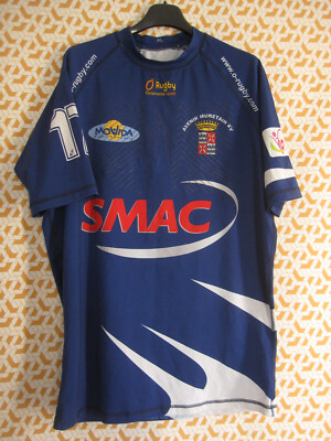 Maillot Rugby Vintage Muret SMAC – Bleu, Taille XL, #17, Avenir Muretain (Occasion)