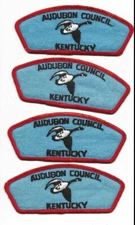 Audubon Council Kentucky CSP Lot of 4 Lightly Sewn CSPs T6 Error [V938]