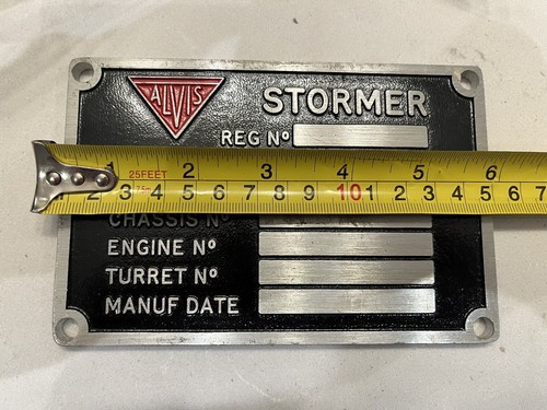 CVRT - STORMER - Piastra del produttore - Non rilasciato vuoto 'nuovo vecchio stock' - Foto 7 di 8