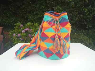 Mochila Wayuu 100% Authentic Handmade Beautiful Unique Mochila