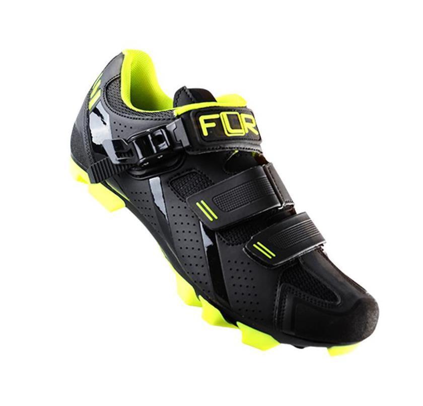 Chaussures VTT Elite T43 de haute précision avec finition noire et jaune