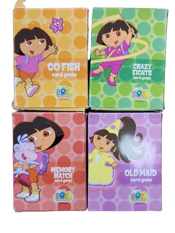 2006 Nickelodeon Dora The Explorer - Kidz Cards - 4 Games in Collectible Tin - Image 2 of 4