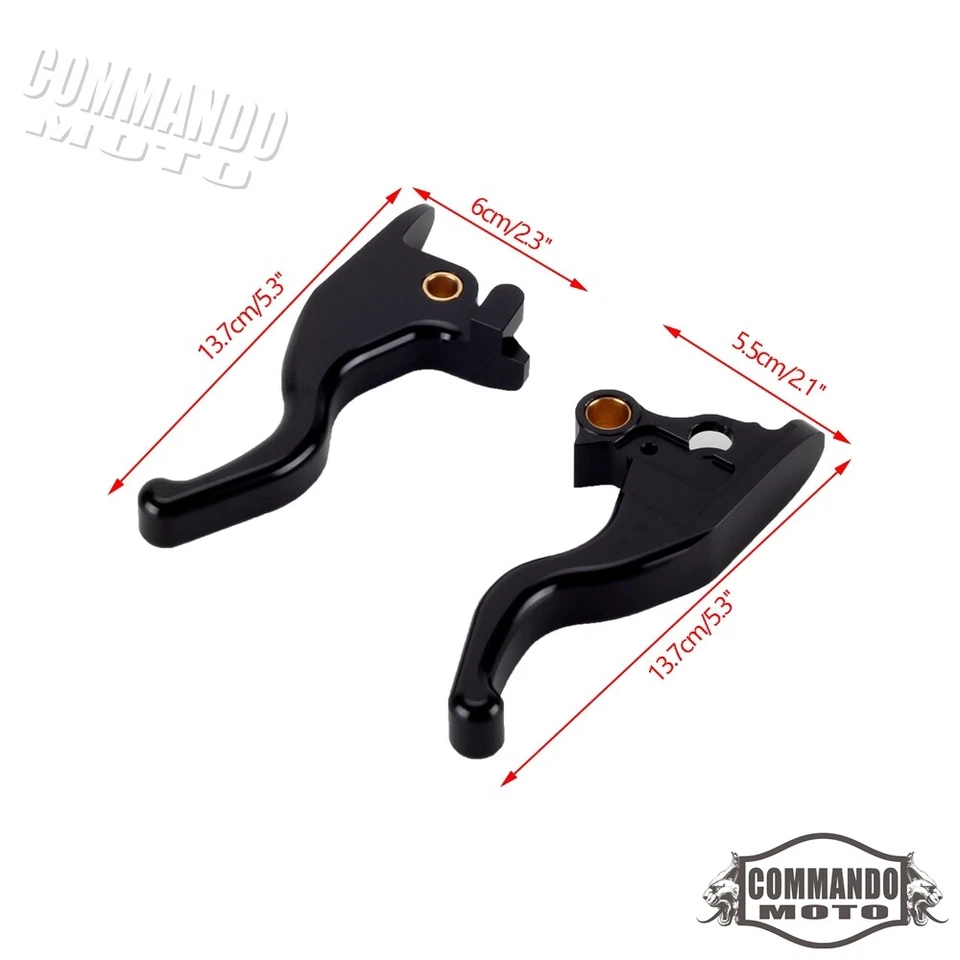 5.3" Hand Brake Levers for Harley Softail Slim FLSL Low Rider S FXLRS 2015-2025 - Image 4 of 4