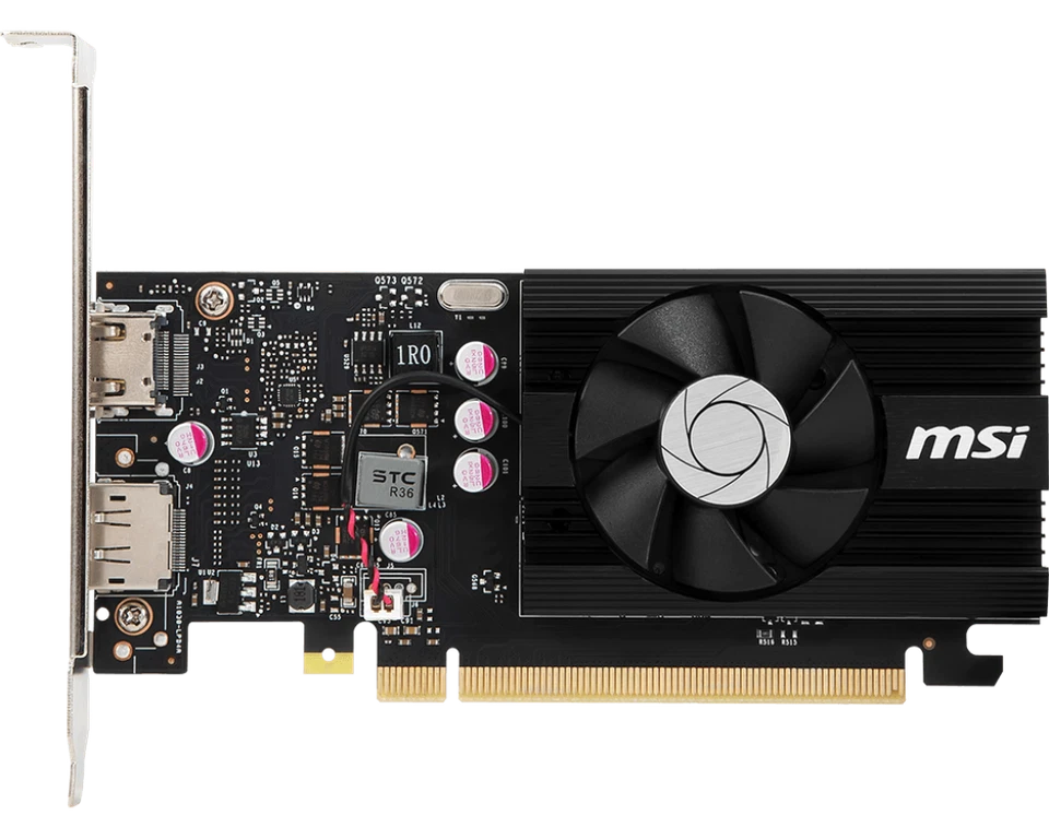 MSI GeForce GT 1030 4GD4 LP OC G103044PC 4GB DDR4 PCI Express 3.0 Graphics card - Image 2 of 4