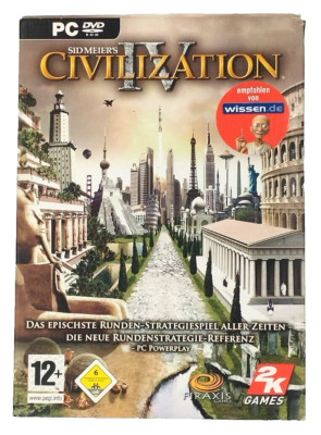 Sid Meier's Civilization IV (4) mit Handbuch PCTechnologiebaum   Sehr Gut 