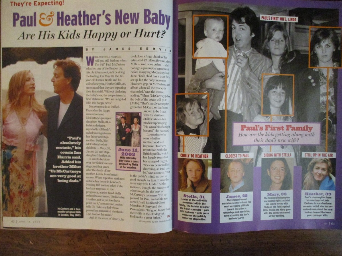 2003 US Mag(NIA VERDALOS/PAUL McCARTNEY/HEATHER MILLS/PAUL WALKER