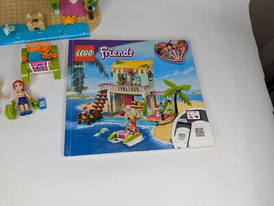Lego friends set Beach House 41428, Nearly Complete, W/ Manual (No