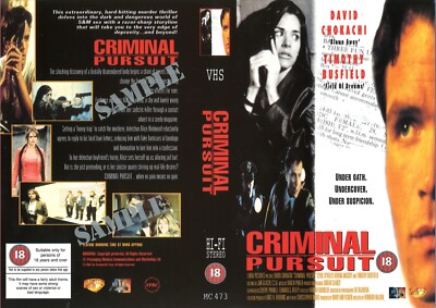 CRIMINAL PURSUIT aka SHADOW OF A SCREAM (1) / PROMO UK VIDEO SLEEVE / MEDUSA LBL