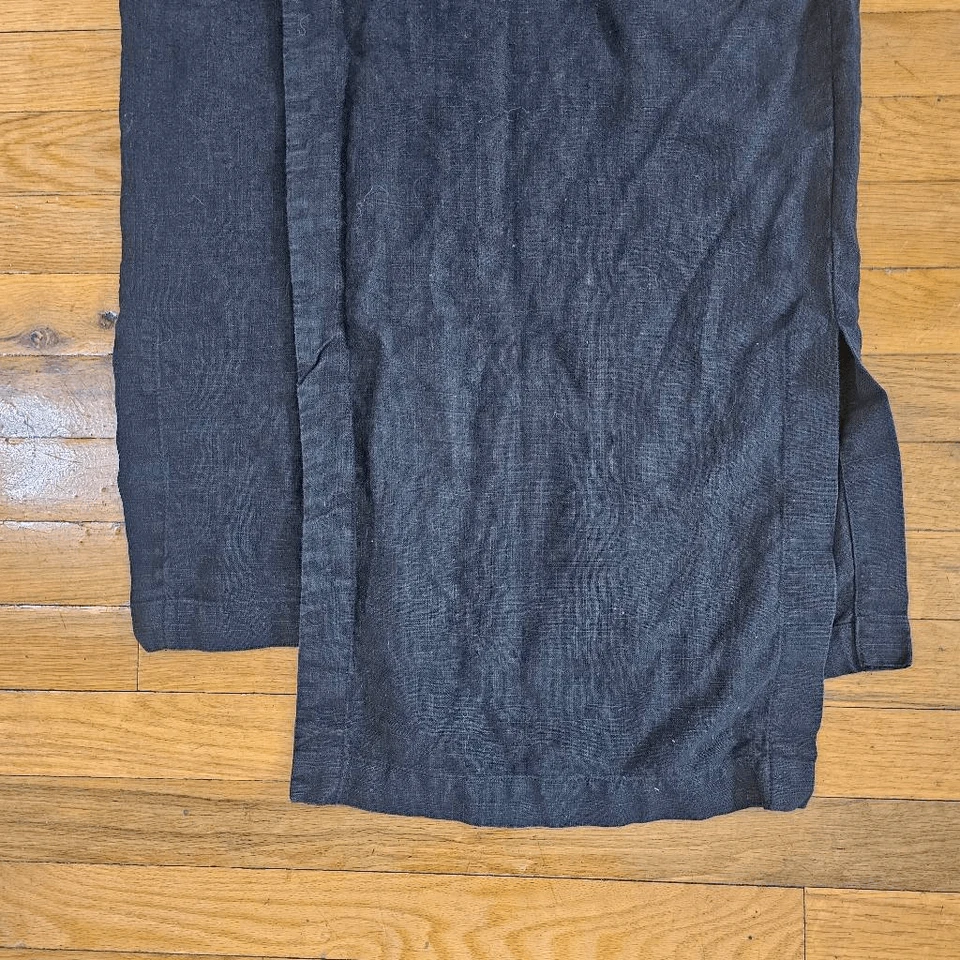 Eskandar Size 0 Linen Maxi Skirt Black - Image 2 of 4