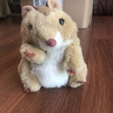 Folkmanis Hamster Plush Hand Puppet Hamster Light Tan Soft Animal Toy Folktails