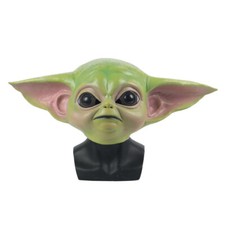 2019 Star Wars Cosplay The Mandalorian Baby Yoda Mask Fancy Dress Helmet Props