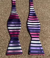 Stafford Polyester Bow Tie Multicolor Striped Adjustable