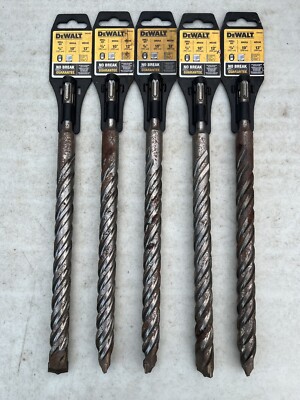 DeWalt DW5455 Drill Bit 3/4'' x 10'' x 12'' SDS Plus Strong Core Drill Bit (5 PACK)