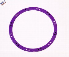 2x Beadlock Look Rim Trims for Traxxas X-Maxx Wheels (ABS) Purple W Black Screws