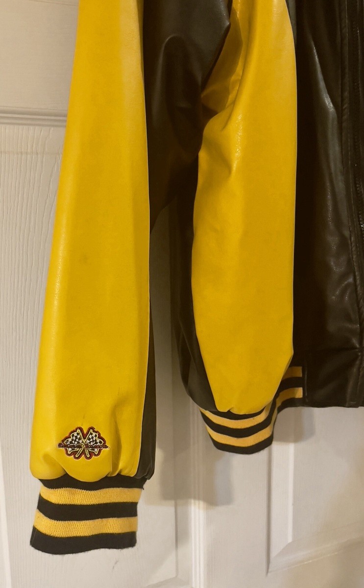 Steve & Barry Faux Leather Lucky 13 Race Team Jacket Size Steve & Barry Faux Leather Lucky 13 Race Team Jacket Size