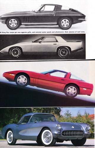 155 LOT Chevy CORVETTE, C1 to C7, Nice Selection of Magazine & Book Clips - Picture 3 of 10