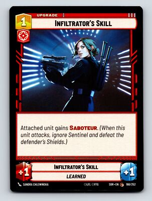 Aggression Infiltrators Skill Upgrade Card Saboteur Unit Learned 1C 1H 1P