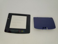 Purple/Indigo Battery Cover W/Logo  Glass Screen Lens for Game Boy Color G11