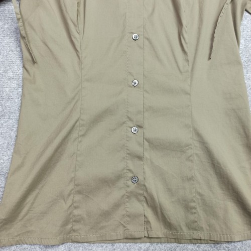 Patrizia-Pepe Damen Bluse IT-40 D-34 Khaki Grün Stretch Baumwolle Hemd Top - Bild 4 von 13