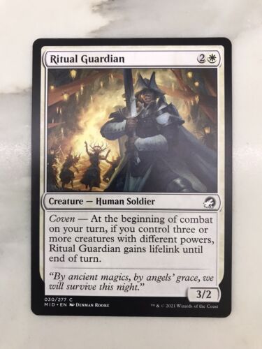 Ritual Guardian MTG Magic the Gathering Card NM Near Mint Midnight Hunt MID - Picture 1 of 1