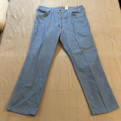 Vintage Levi s Action Jeans Mens 38x29 Straight Denim Blue Jeans Brown Tab