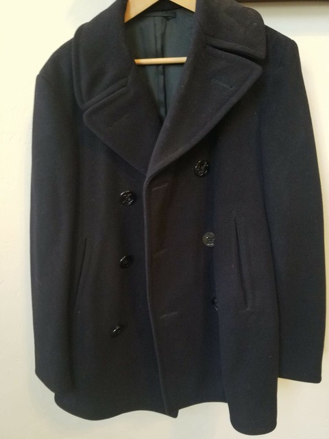 authentic navy pea coat