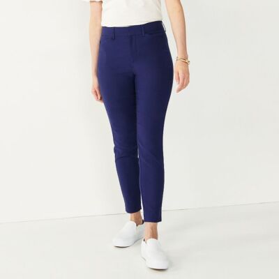 Women's Nine West Slim Ankle Pants liberty navy 30ws 30w short new nwt |  eBay