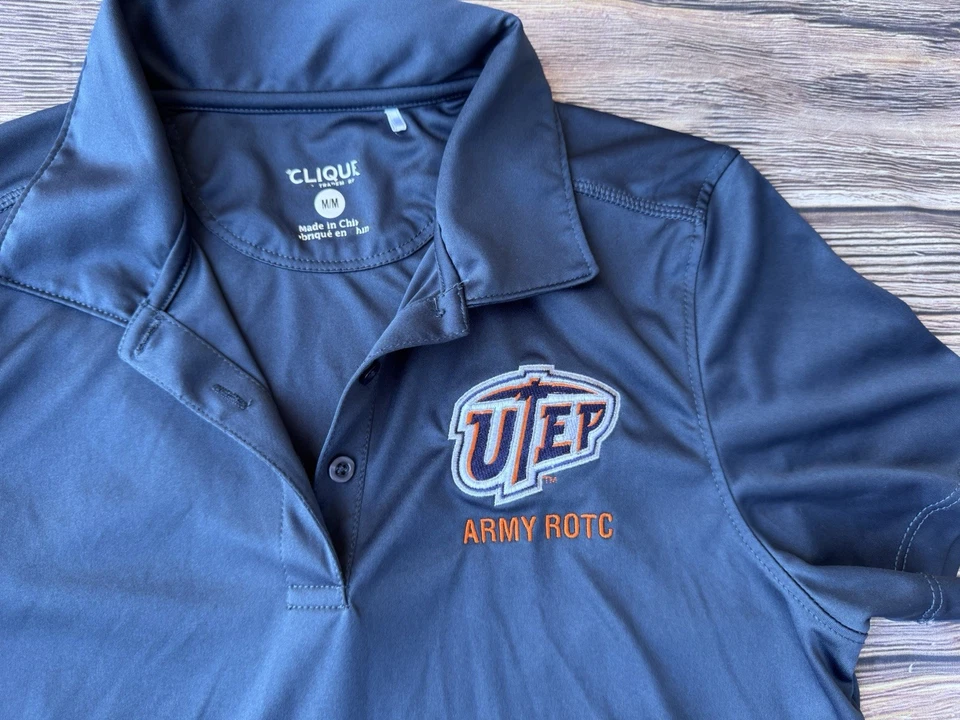 Usado en Excelente Condición Camisa Polo para Mujer CMARILLA UTEP Ejército ROTC Azul Marino Talla M Poliéster ENVÍO GRATUITO Foto 2 de 4