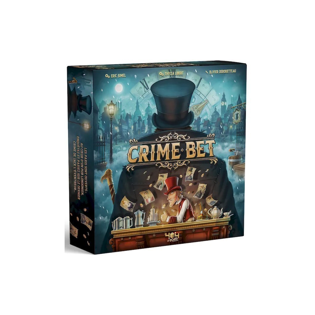 Jeux de société Crime Bet : jeu d'enquête stratégique en édition standard pour 2 à 6 joueurs
