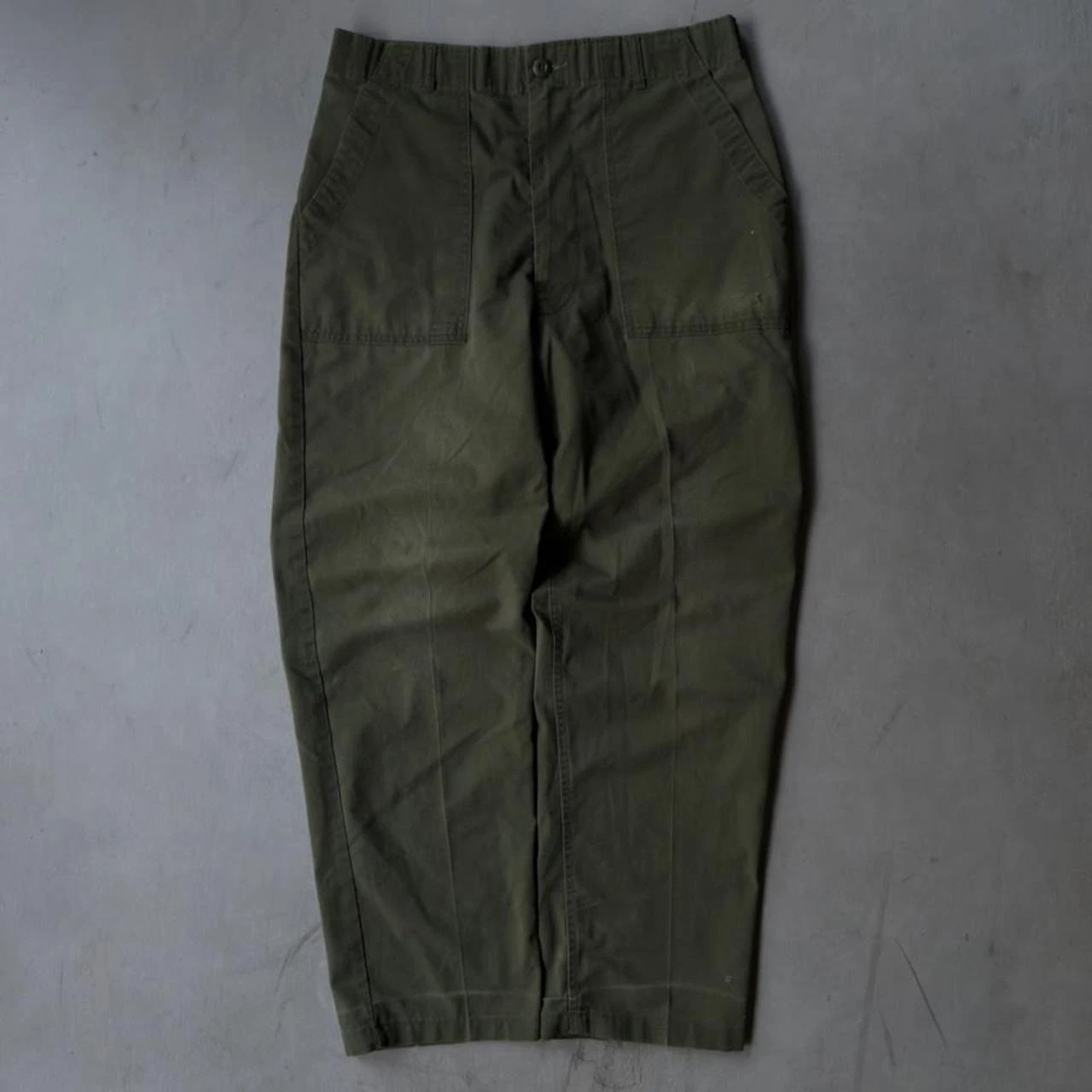 Vintage OG-107 Military Fatigue Pants Olive Green Utility Trousers