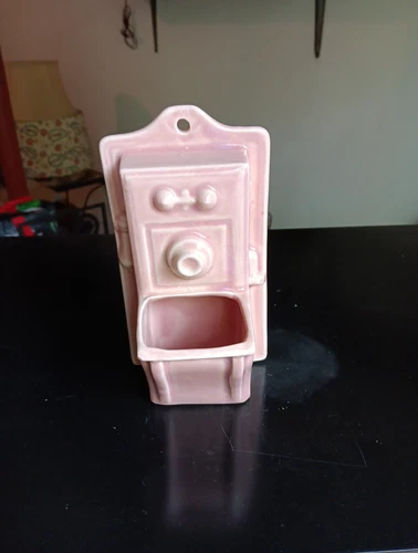 Rare MCCOY VINTAGE TELEPHONE WALL POCKET