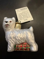 Old World Christmas Westie Dog Christmas Ornament 