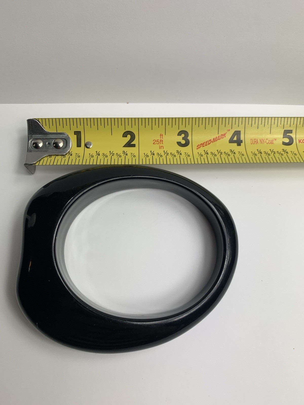 Elegant Black Solid Statement Bangle Bracelet – B… - image 10