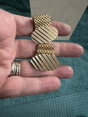 VTG GOLDTONE Dante Wrap Cufflinks Oval 