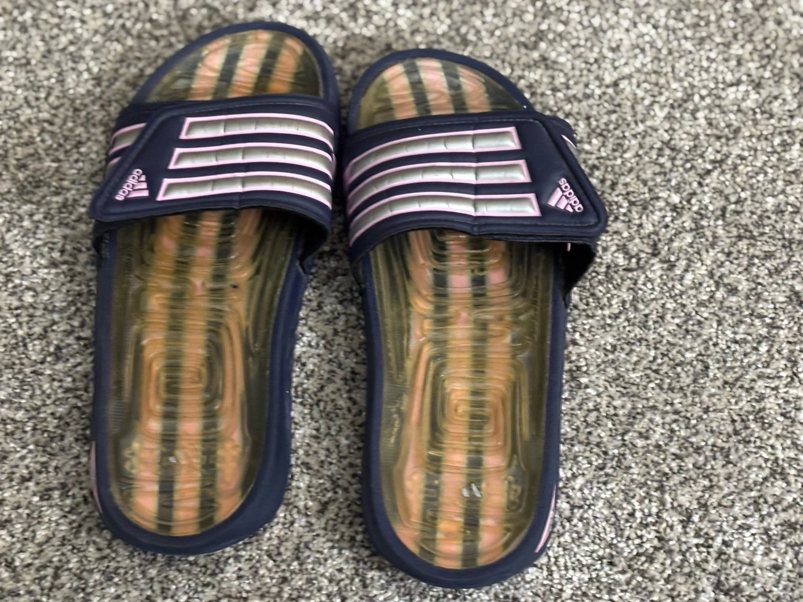 Adidas Sliders sandali blu e rosa (A110)