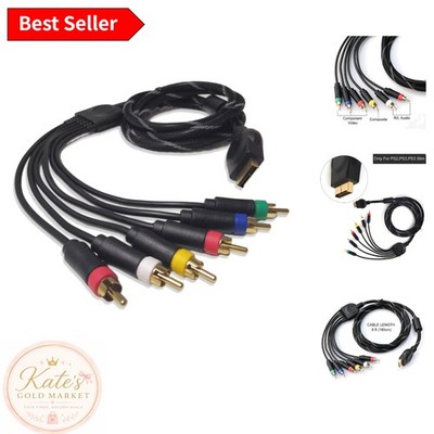 6 Feet RCA Component Audio Video Cable for PlayStation Consoles