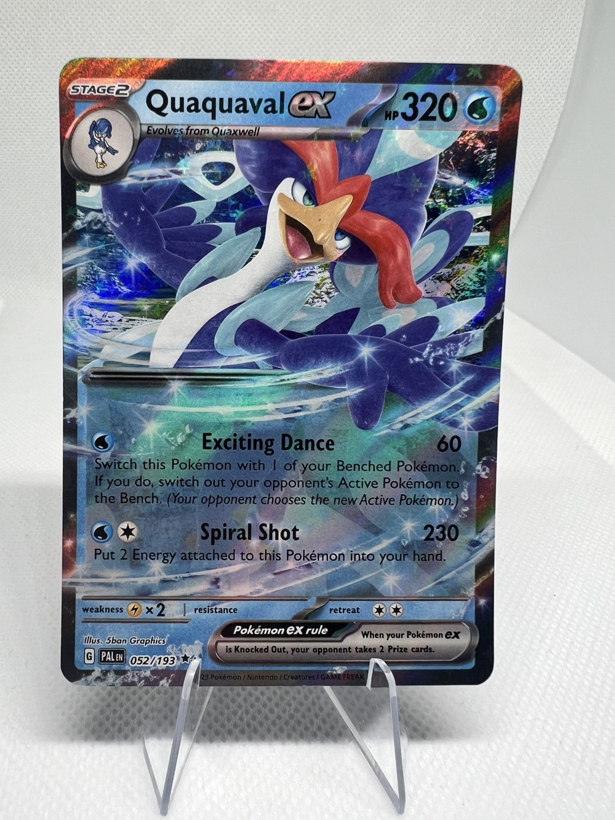 Pokémon TCG Quaquaval Ex 52/193 Paldea Evolved