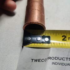 Tweco 24A‑75‑OAS MIG Nozzle – 3/4" Bore – 4" Long Notched – OEM – Used Excellent