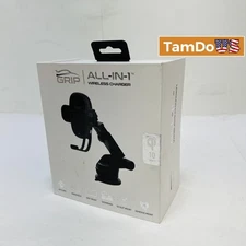 PureGear Grip All-In-1 Wireless Car Charger Mount 10W Qi Fast Charging