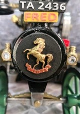 Mamod TE1A Invicta emblem for smokebox, chimney stack. Aveling badge Fred Dibnah
