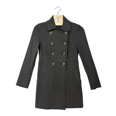Cabi Double Breasted Gray Knit Blazer Coat Women's Size S Style 648