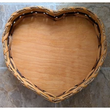 Wicker 2015 Valley View Baskets Heart Shaped Rotating Lazy Susan Ball Bearings