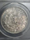 1889 Morgan Dollar $1 Blue Purple Reverse Toned ANACS MS-63 Silver