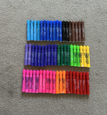 60 Mr. Sketch Scented Watercolor Marker Lot Chisel Tip Working Coloring Supplies