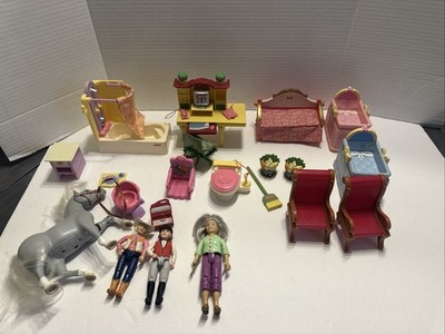 Fisher Price Loving Family Dollhouse Lot Furniture Accessories People Shower Bed