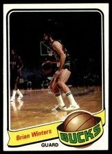 1979-80 Topps Card Basketball Brian Winters Milwaukee Bucks #21 NM